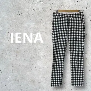 매혹적인 깅엄 체크! IENA 슬림 레그 크롭 팬츠