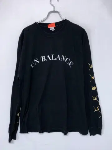 UN/BALANCE 구제 의류 로고 프린트 그래픽 긴팔 T셔츠