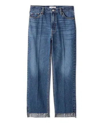 mila owen 밑단 단차 테이퍼드 데님 팬츠