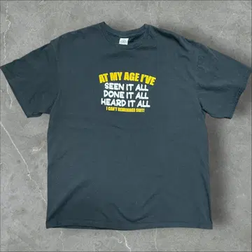 00s 메시지 조크 굿 레귤러 티셔츠 50세 생일