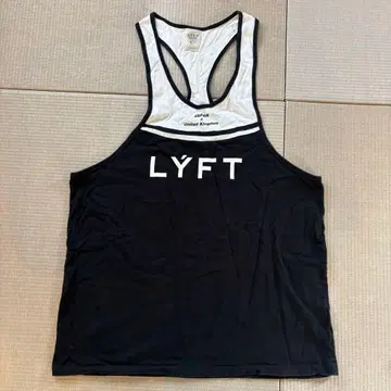 LYFT 탱크탑 L 블랙/화이트