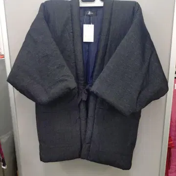 신사 데님 한텐 M 사이즈 블랙 도테라