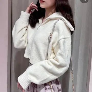 안미르 anmille 집업 니트 가디건 니트탑