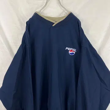 펩시 pepsi 나일론 풀오버 나일론 자켓 네이비