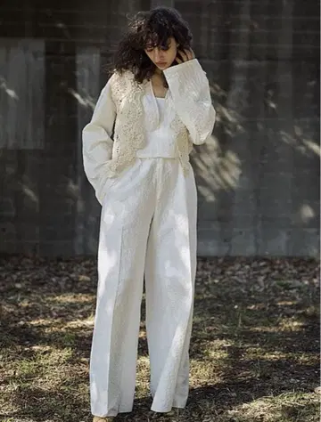 villd / matelasse wide pants