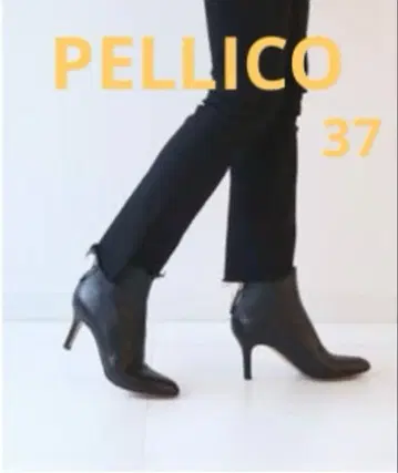 PELLICO 백 지퍼 숏 부츠