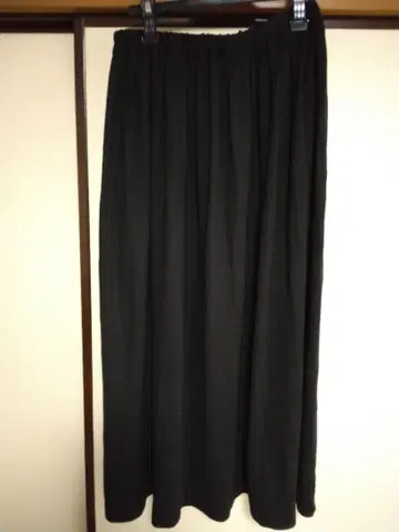 kagure 블랙 플레어 스커트