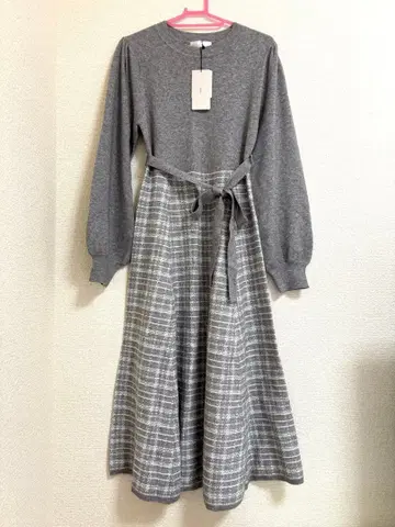 인덱스 그레이 니트 롱 원피스 M 사이즈