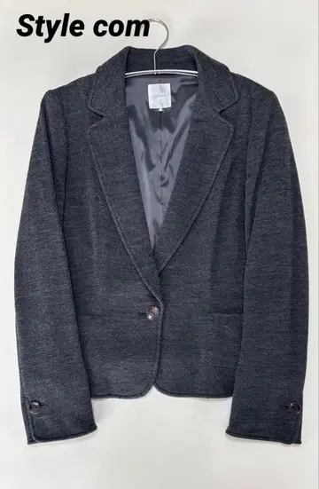 Style com 다크 그레이 테일러드 자켓 울 포함 도쿄 스타일