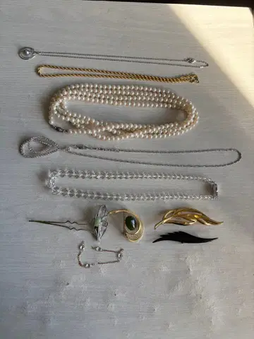 액세서리(목걸이, 브로치, 머리핀) 파손 있음 포함 1점 소재 불명