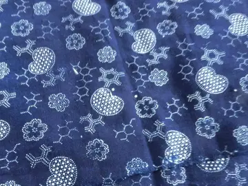 목화 메이지 시대 남색 형염 중형 염색 1폭 양면 염색 그 2