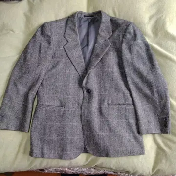 AB4 체크 무늬 2B 테일러드 자켓