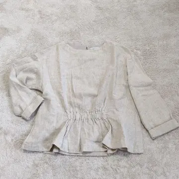 for them work 베이지 린넨 셔츠