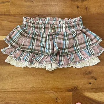 [레어] LIZLISA 리즈리사 체크 큐롯 치마바지