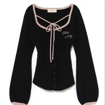 andmary Sonique 니트 탑 블랙