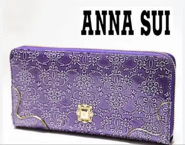 새상품! ANNA SUI 퍼플 라운드 지갑