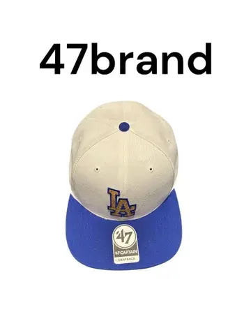 47brand 야구 모자 화이트/블루