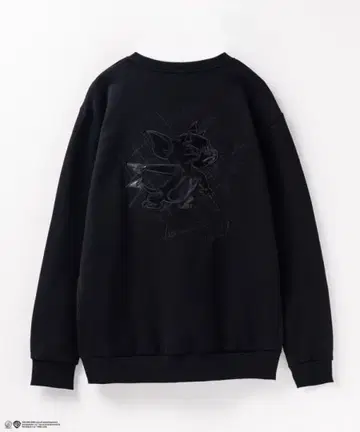 톰과 제리 자수 블랙 트레이닝복