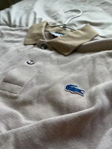 LACOSTE 익스클루시브 에디션 피케 셔츠 사이즈 3 베이지