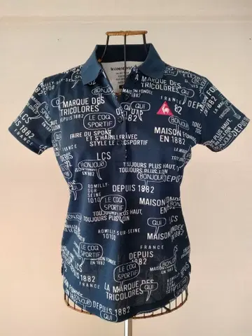 르꼬끄 스포르티브 골프 여성 의류 반팔 스타일리시 거의 미사용