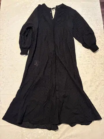 [택 포함 미사용품] DouDou 레이스 2WAY 원피스 블랙