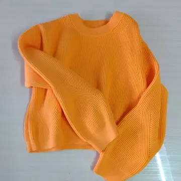 moussy 오렌지 니트 스웨터