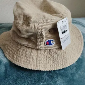 Champion 코듀로이 버킷 햇 M 베이지