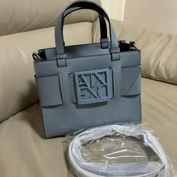 아르마니 익스체인지 BOX 로고 버클 미니 핸드백