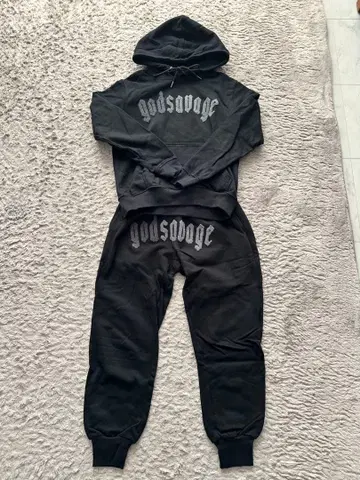 새상품급 godsavage 셋업 블랙 S