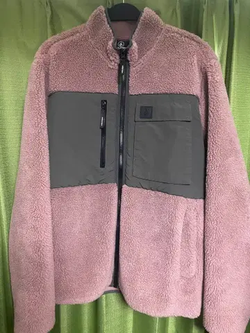 볼컴 플리스 자켓 보아 자켓 핑크 올리브