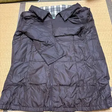 맘 코트 다크 브라운 다운 자켓