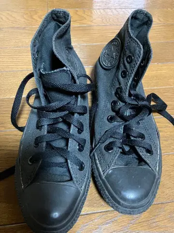 Converse 블랙 하이컷 스니커즈