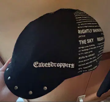 헌팅 모자 블랙 헤이세이 헌팅 캡 패브릭 펑크 y2k 00s