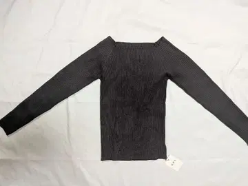 GRL 리브 긴팔 상의 다크 그레이