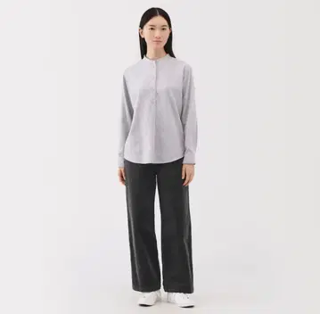 새상품급 MUJI 스트레치 코듀로이 이지 스트레이트 팬츠 XS