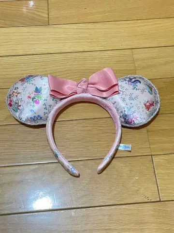미니 마우스풍 꽃무늬 머리띠 칩과 데일