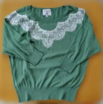 아놀드 파머 레이스 니트 7부 소매 그린 사이즈 1