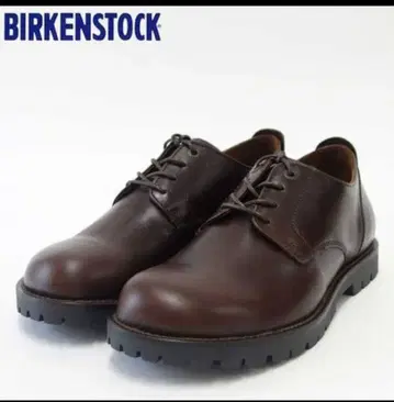 버켄스탁 가죽 신발 다크 브라운