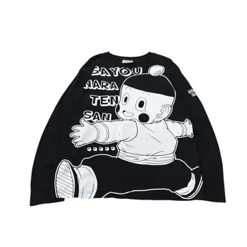 DRAGONBALLZ 긴팔 티셔츠 프린트 블랙 M