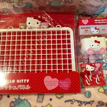 산리오 장식 수납 시리즈 키티 메쉬 패널 외 4종 세트 [완판템]