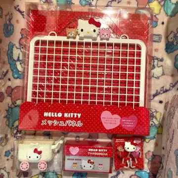 산리오 장식 수납 시리즈 키티 메쉬 패널 외 4종 세트 [완판템]