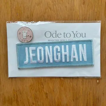 세븐틴 정한 ode to you 와펜