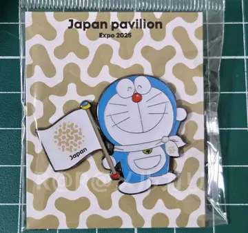 만국박람회 EXPO2025 일본관 핀 배지 도라에몽 브라운 일본 파빌리온