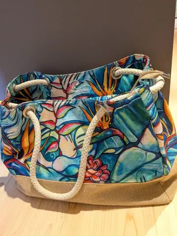 콜린 윌콕스 트로피컬 패턴 토트백 대용량