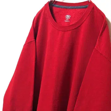 애슬레틱 웍스 무지 맨투맨 트레이닝복 레드 빨간색 구제 의류