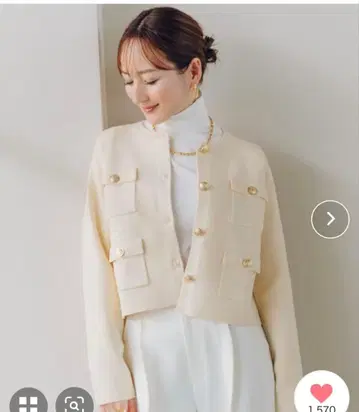 ur's 골드 단추 니트 가디건/자켓