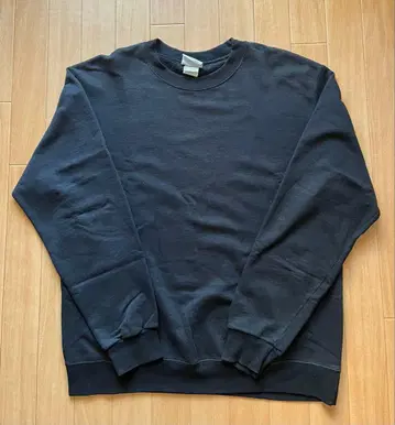 Champion 블랙 맨투맨 L