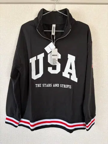 하프 지퍼 맨투맨 트레이닝복 USA