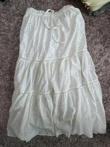 구제 의류 레이스 스커트