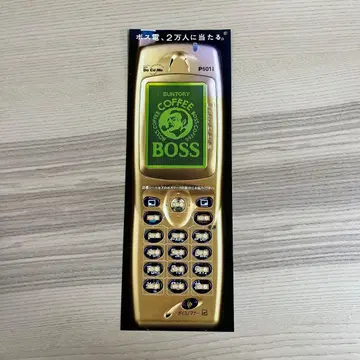 전단지 BOSS 전화기 모양 키링 골드